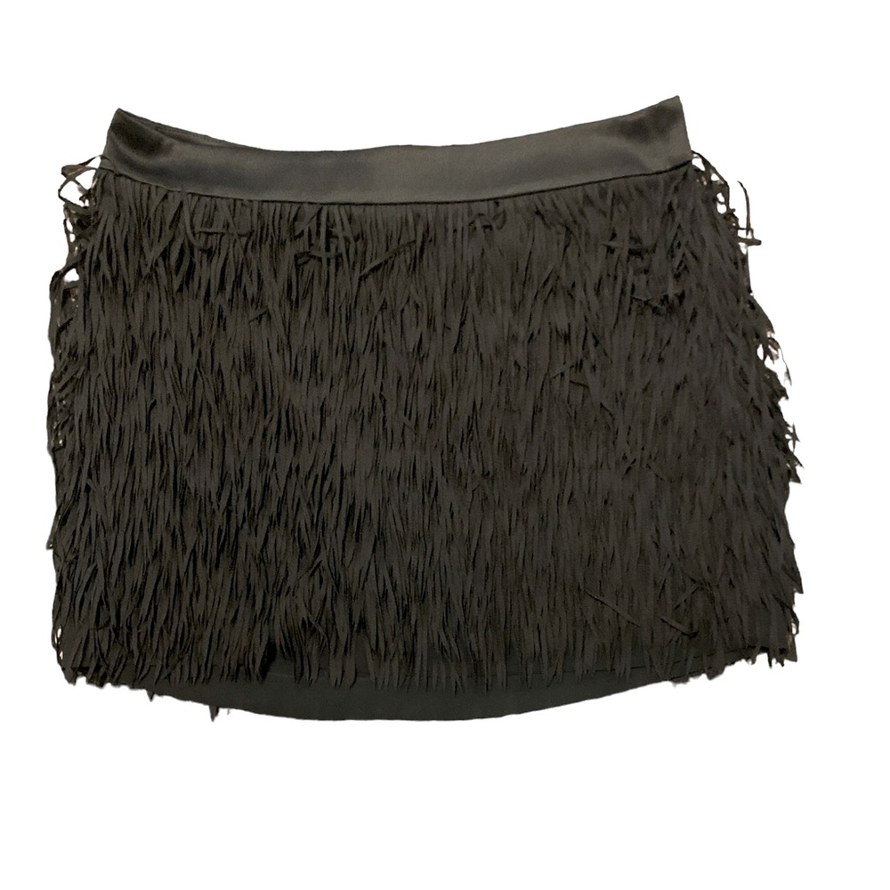 express black tasseled mini skirt